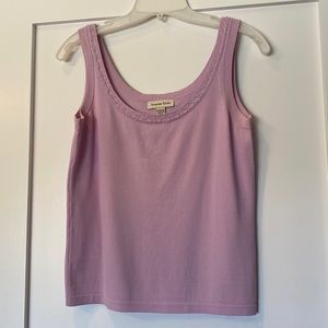 Amanda Smith Beaded Sweater Tank Top